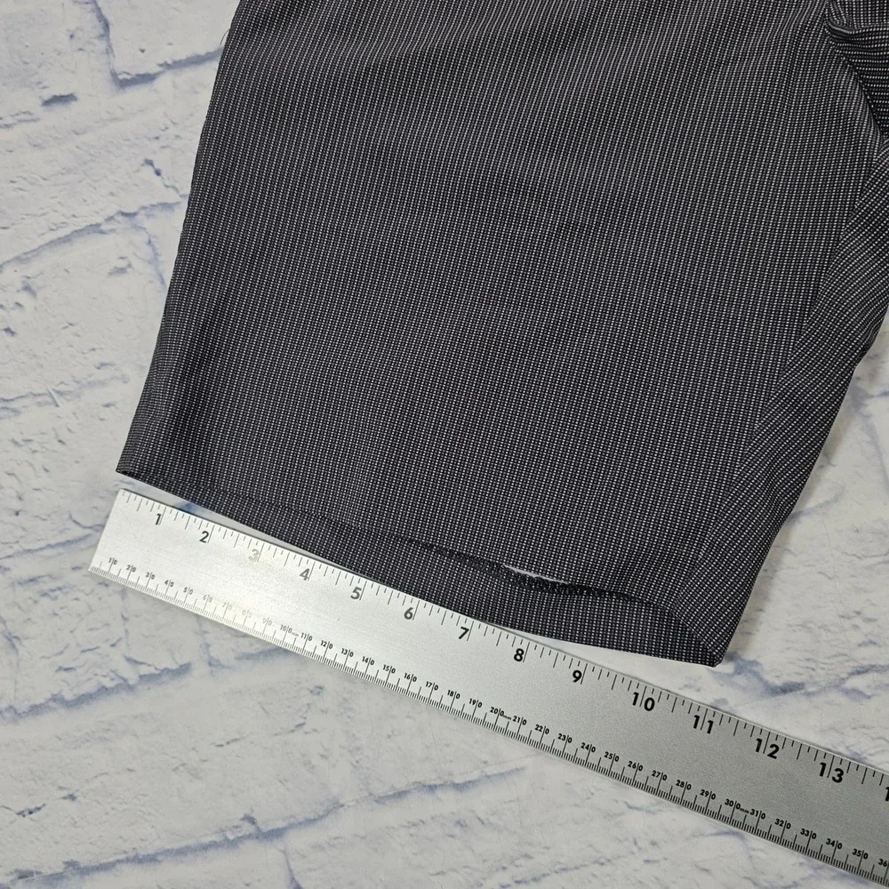 Callaway Golf Shorts Mens 36 Black White Micro Pinstripe Performance Stretch